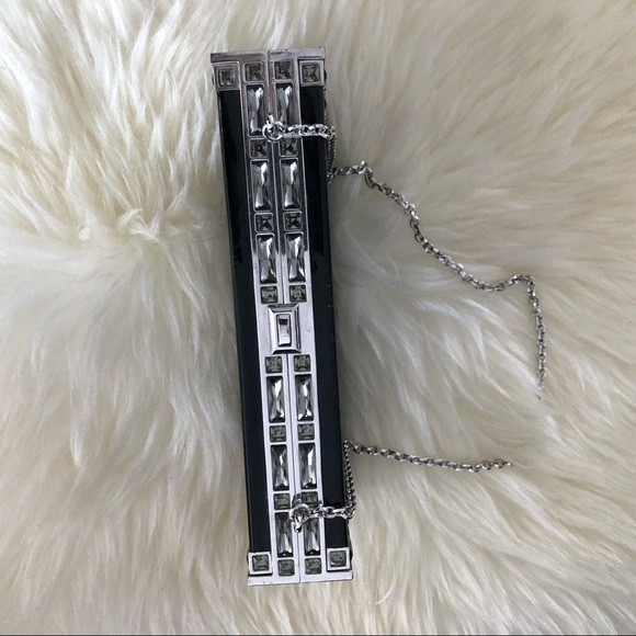 ✨JUDITH LEIBER✨ Minaudiere Patent Crystal Clutch - Picture 4 of 8